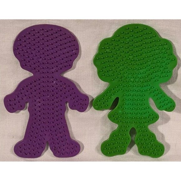 Perler Beads Pegboards Lot Shapes Heart Flower Girl Boy Square Star Booklet Lot - Picture 5 of 16